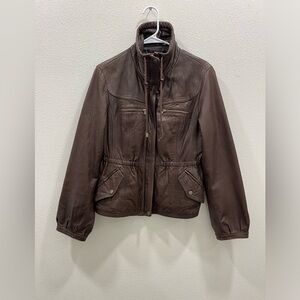 a.n.a Genuine Lambskin Leather Jacket Medium
